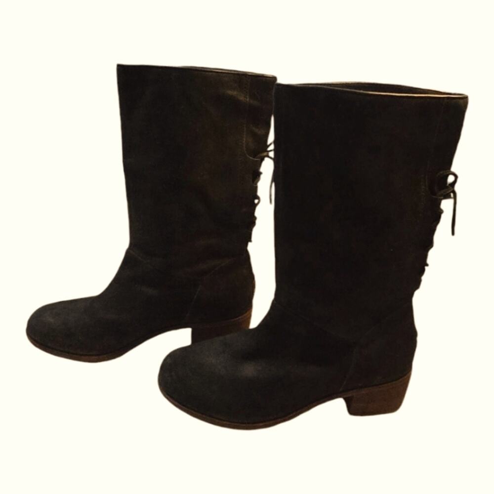 UGG CARY BLACK CORSET WITH BOW AT THE BACK BOOT US 8 / EU 39 / UK 6.5